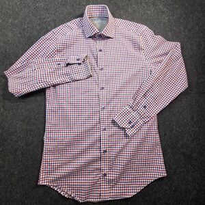 Twillory Shirt Plaid Stretch Button Down Performance Plaid Men's 14.5 32-33